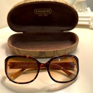 Coach Women's Tortoise Sunglasses -Patricia